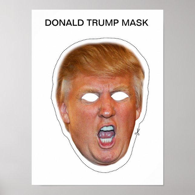 Donald Trump Mask Poster (Vorne)