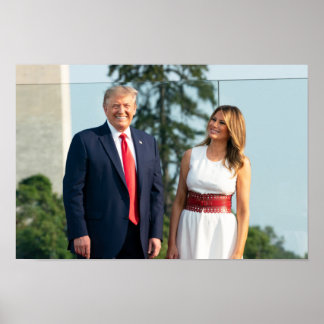 Donald Trump & Melania 4. Juli 2020 Poster
