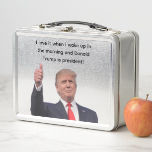 Donald Trump Metall Brotdose
