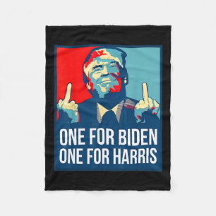 Donald Trump Middle Finger Biden Harris America Re Fleecedecke