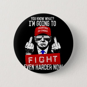 Donald Trump Middle Finger Dreht ab Pro Republ Button