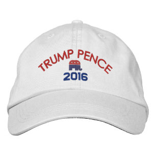 Donald Trump Mike Pence - mit republikanischem Ele Bestickte Baseballkappe