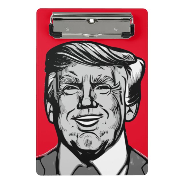 DONALD TRUMP MINI KLEMMBRETT (Vorderseite)