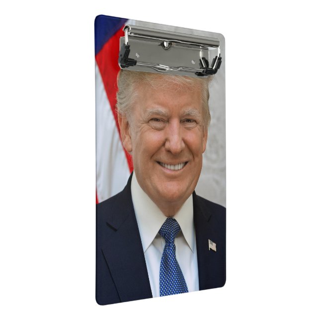 Donald Trump Mini Klemmbrett (Schrägansicht)