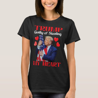Donald Trump mit der Fahne Trumps, der die Schuld T-Shirt