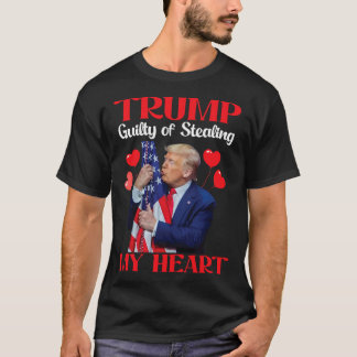 Donald Trump mit der Fahne Trumps, der die Schuld T-Shirt