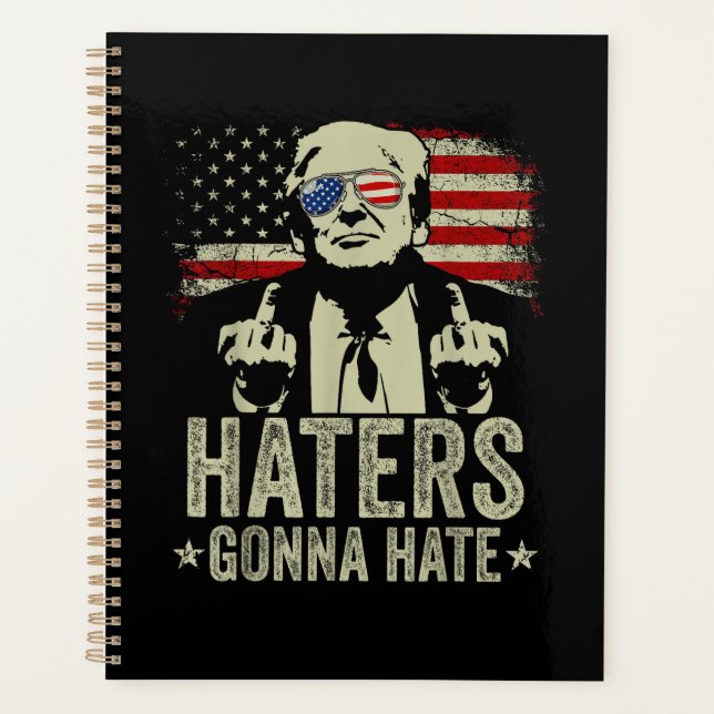 Donald Trump Mittelfinger Planer (Vorderseite)