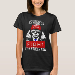 Donald Trump Mittelfinger zeigt auf pro Republikan T-Shirt
