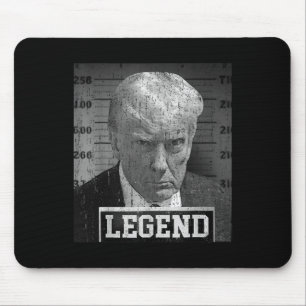 Donald Trump Mugshot 2024: Nicht schuldhafter Unte Mousepad