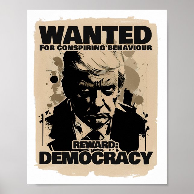 Donald Trump Mugshot Gewollt Poster - Georgia Coun (Vorne)