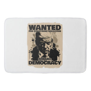 Donald Trump Mugshot Gewollt Poster - Georgia Coun Badematte