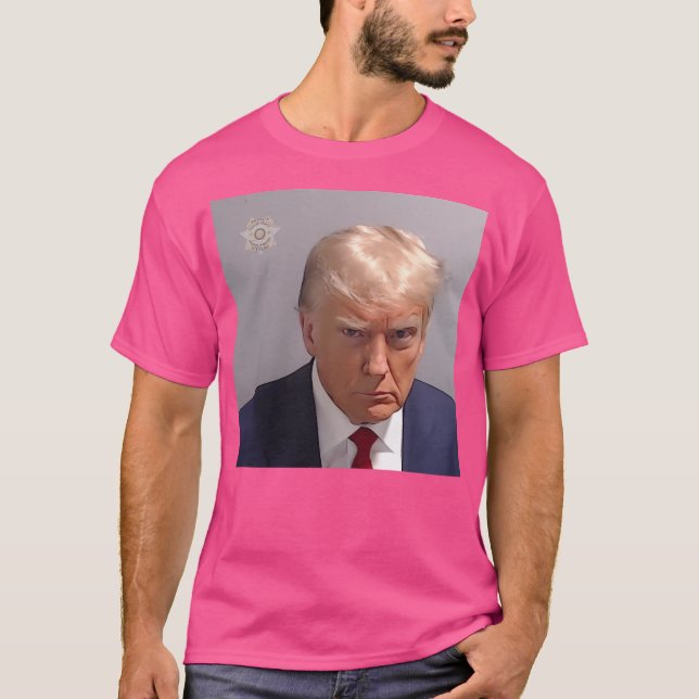 Donald Trump Mugshot T-Shirt (Vorderseite)