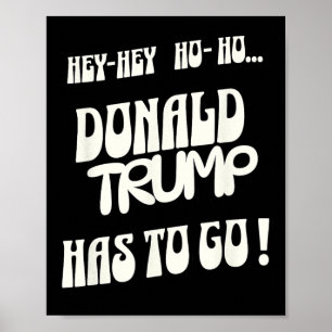 Donald Trump muss weg Kein König Kein Autoritarism Poster