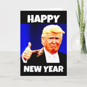 DONALD TRUMP NEUE JAHRE GREETING CARD FEIERTAGSKARTE