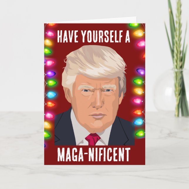 DONALD TRUMP Neujahrskarte Feiertagskarte (Vorderseite)