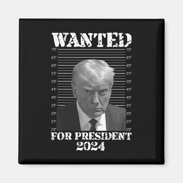 Donald Trump nicht schuldig Tasse Shot 2024 Gewoll Magnet (Vorne)