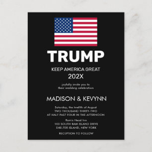 Donald Trump nimmt die Wahlen zurück Postkarte