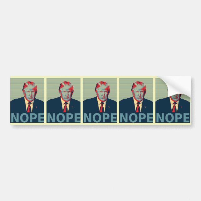 Donald Trump Nope Election Loser Autoaufkleber (Vorne)
