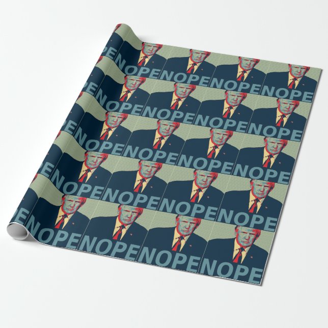 Donald Trump Nope Election Loser Geschenkpapier (Ungerollt)