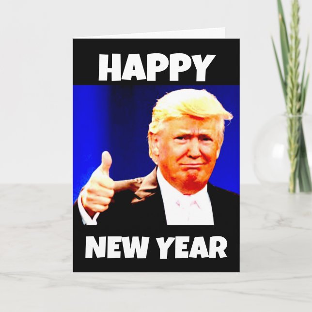 DONALD TRUMP NOUVELLE ANNÉES CARTE DE RECONNAISSAN (Devant)