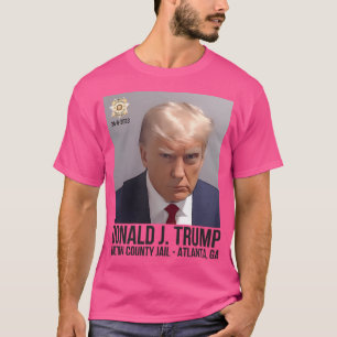 Donald Trump Offiziell Mugshot Fulton Landkreis T-Shirt
