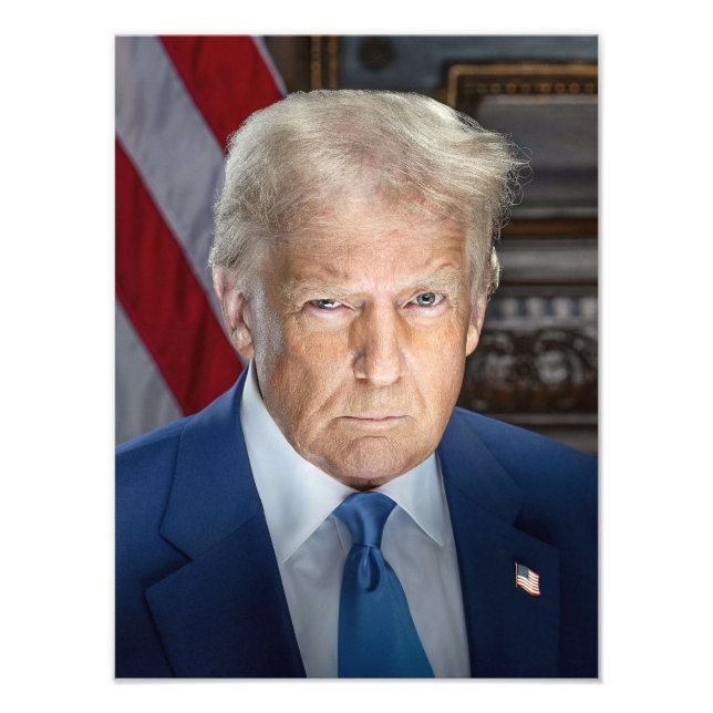 Donald Trump Offiziell Portrait Fotodruck (Vorne)