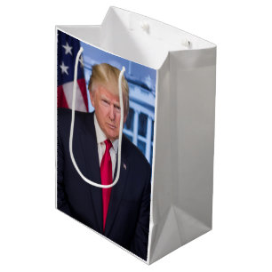 Donald Trump Offiziell Presidential Porträt Mittlere Geschenktüte
