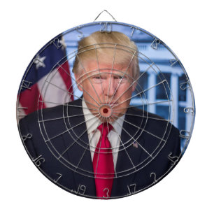 Donald Trump Offizielles Präsidentenportrait Dartscheibe