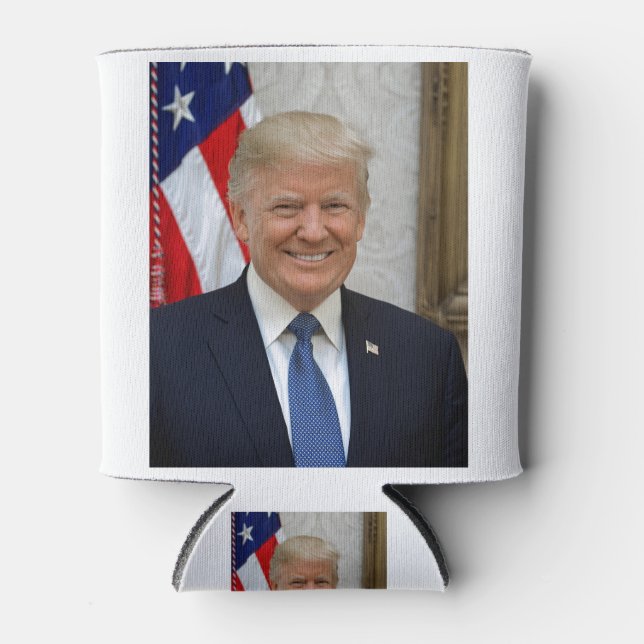 Donald Trump Offizielles Präsidentenportrait Dosenkühler (Vorderseite)