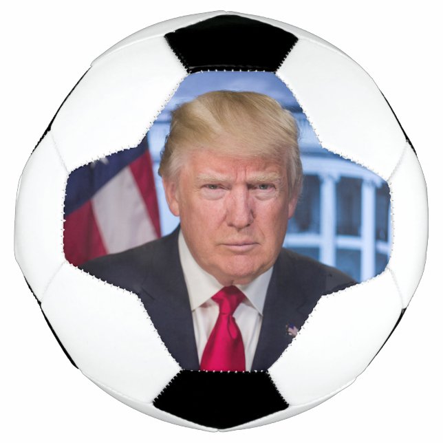 Donald Trump Offizielles Präsidentenportrait Fußball (Vorderseite)
