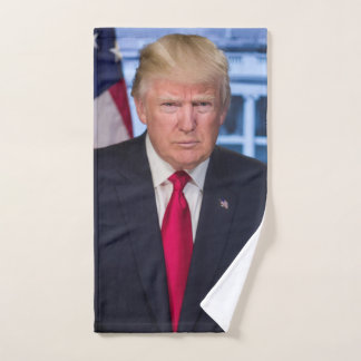 Donald Trump Offizielles Präsidentenportrait Handtuch