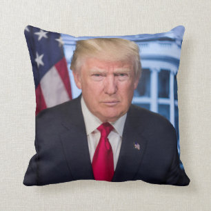 Donald Trump Offizielles Präsidentenportrait Kissen