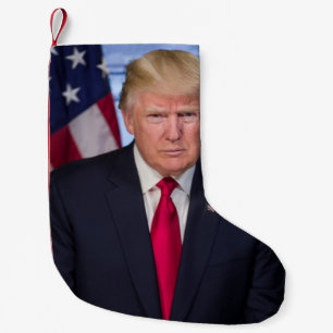 Donald Trump Offizielles Präsidentenportrait Kleiner Weihnachtsstrumpf