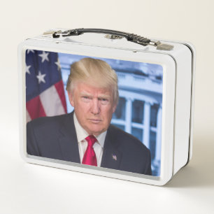 Donald Trump Offizielles Präsidentenportrait Metall Brotdose