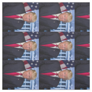 Donald Trump Offizielles Präsidentenportrait Stoff