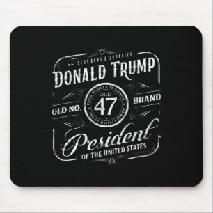 Donald Trump Old Nr. 47 President Tee Mousepad