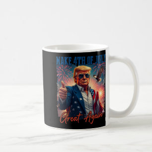 Donald Trump Patriotic Feuerwerk machen 4. Juli G Kaffeetasse