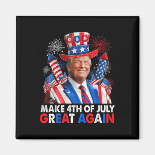 Donald Trump Patriotic Feuerwerk machen 4. Juli G Magnet