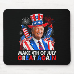 Donald Trump Patriotic Feuerwerk machen 4. Juli G Mousepad