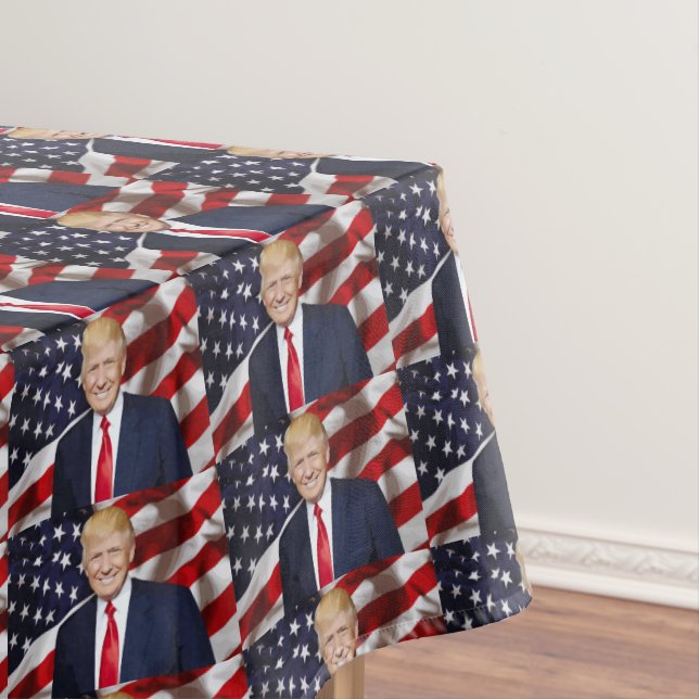 DONALD TRUMP PATRIOTISCHE TABLECLOTH TISCHDECKE (Beispiel)
