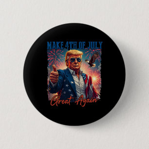 Donald Trump Patriotisches Feuerwerk macht 4. Juli Button