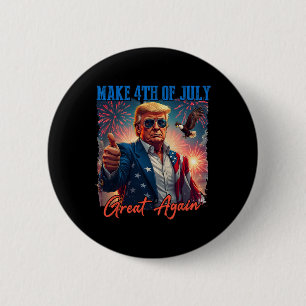 Donald Trump Patriotisches Feuerwerk Macht 4. Juli Button