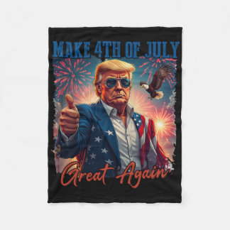 Donald Trump Patriotisches Feuerwerk macht 4. Juli Fleecedecke