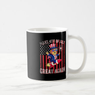 Donald Trump Patriotisches Feuerwerk Macht 4. Juli Kaffeetasse