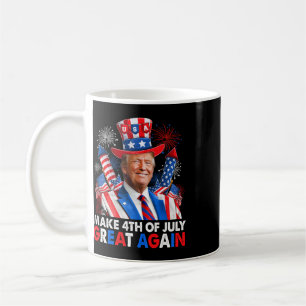 Donald Trump Patriotisches Feuerwerk Macht 4. Juli Kaffeetasse