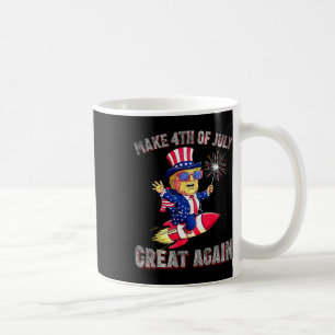 Donald Trump Patriotisches Feuerwerk macht 4. Juli Kaffeetasse