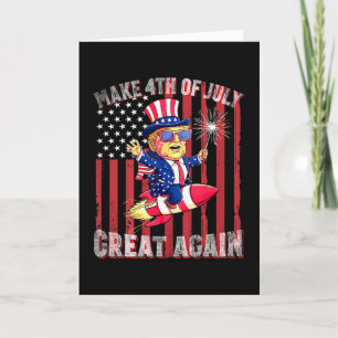 Donald Trump Patriotisches Feuerwerk Macht 4. Juli Karte