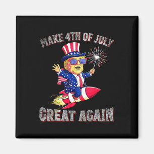 Donald Trump Patriotisches Feuerwerk Macht 4. Juli Magnet