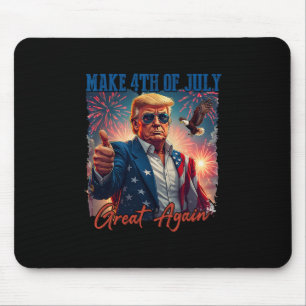 Donald Trump Patriotisches Feuerwerk macht 4. Juli Mousepad