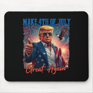 Donald Trump Patriotisches Feuerwerk Macht 4. Juli Mousepad